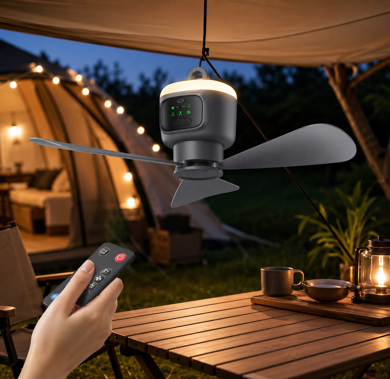 Ventilatore Portatile Ricaricabile SOLÉA — Fresco Ovunque, Tutta la Notte